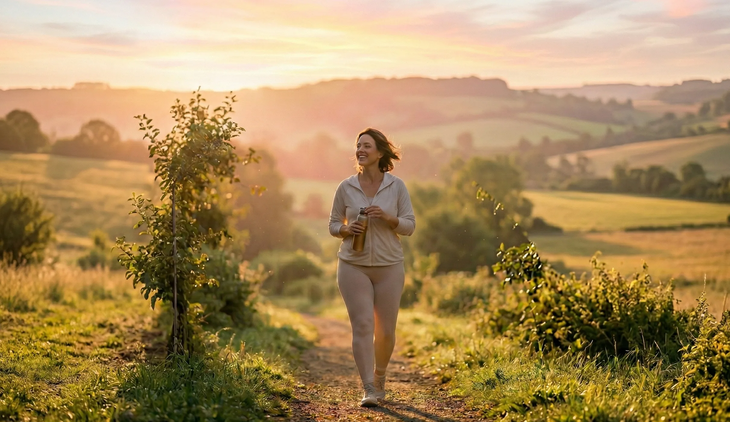 Individual using nymble support in an everyday setting